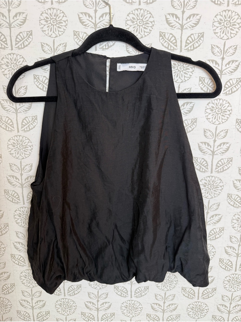 MNG  Mango black sleeveless top